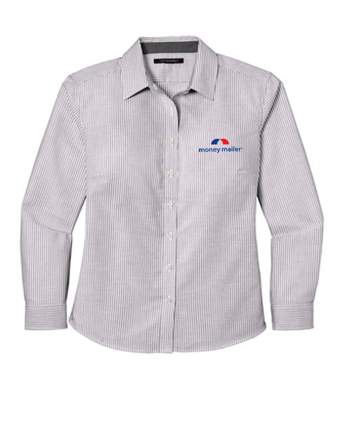 Money Mailer Port Authority® SuperPro™ Oxford Stripe Shirt