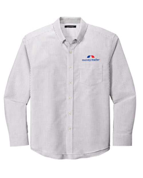 Money Mailer Port Authority® SuperPro™ Oxford Stripe Shirt